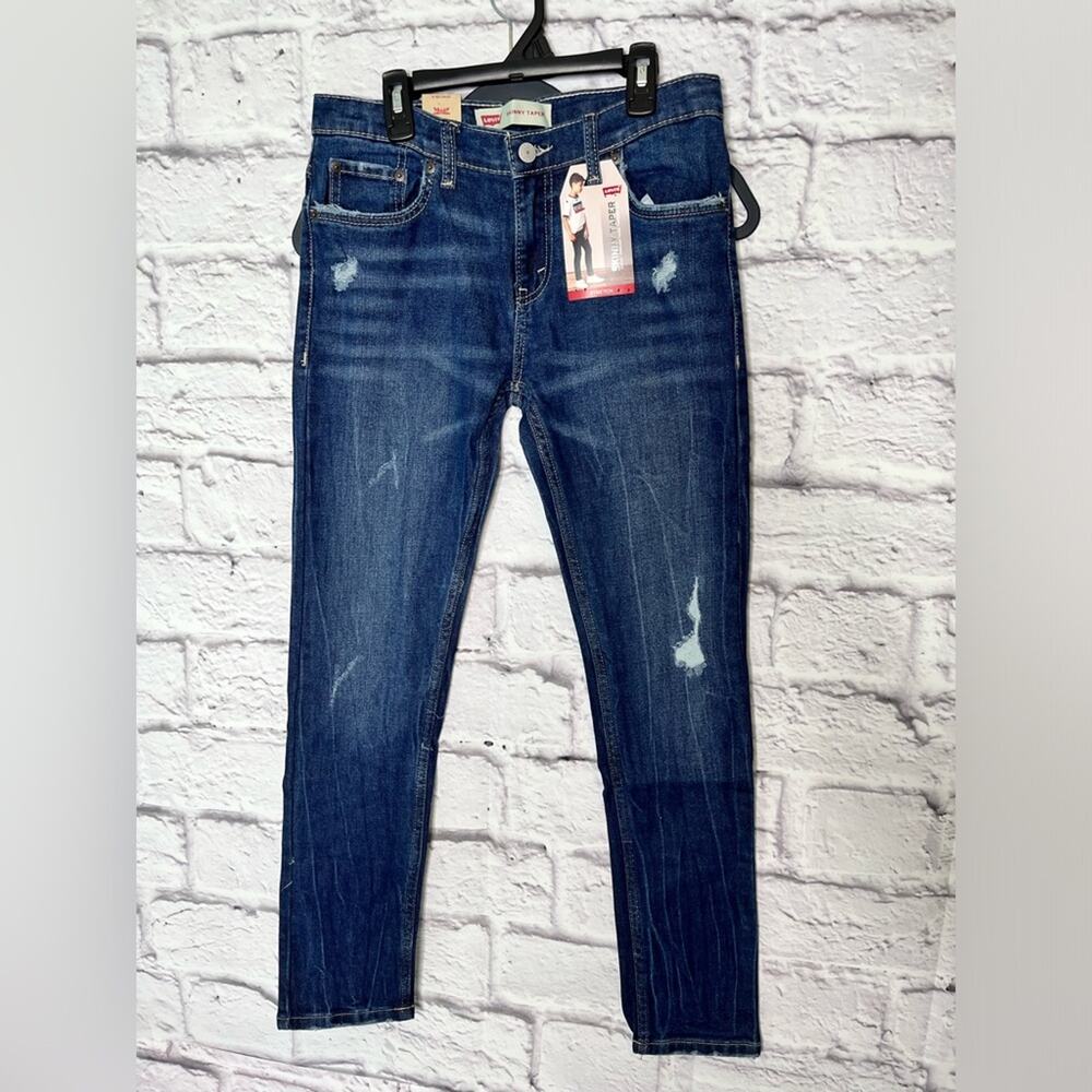 Levi’s boys skinny taper blue jeans new with tags size 16